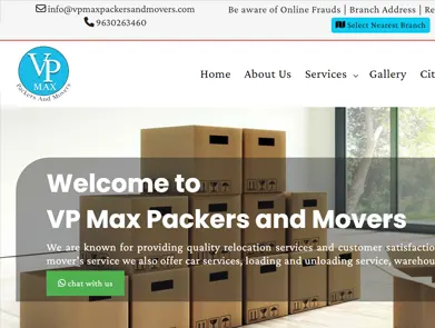 vp max packers and movers in Sagar, Madhya Pradesh 